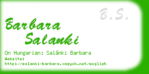 barbara salanki business card
