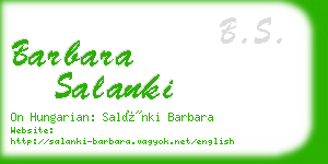 barbara salanki business card